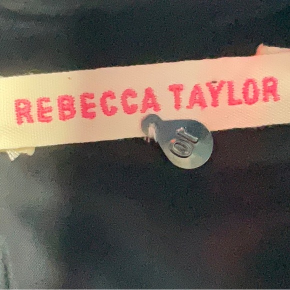 Rebecca Taylor Black Leather Wool Leopard Animal Print Dress Size 10 Medium M - Picture 6 of 8